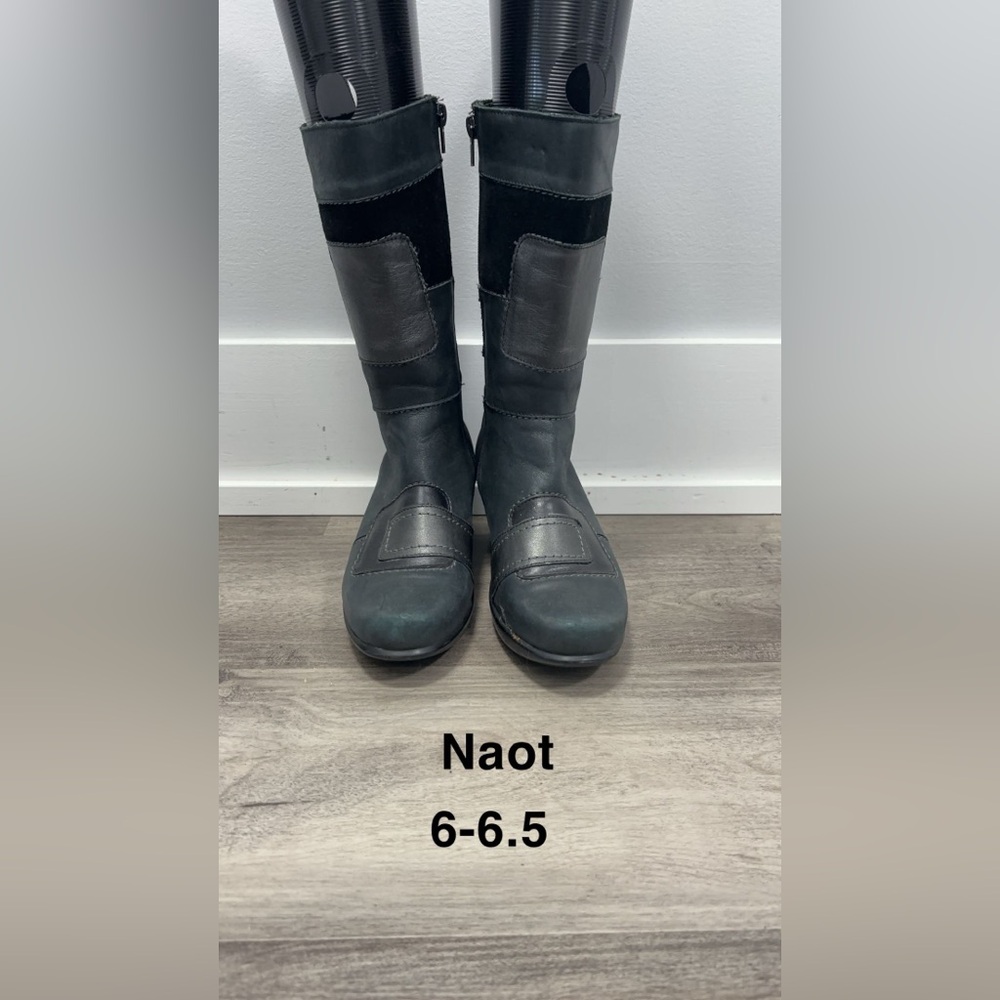 NAOT Tall Black Boots